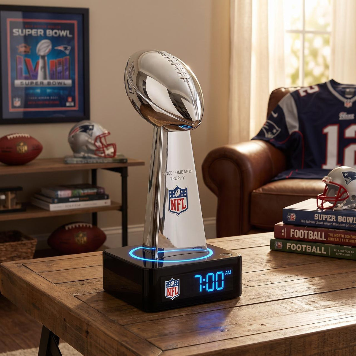 NFL Trophy Alarm Clock – Pre-Order